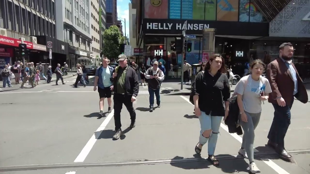 Melbourne CBD Walking Tour | Little Bourke → Collins Street → Spencer St