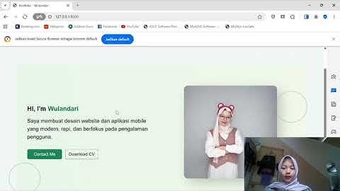 Presentasi tugas PEMROGRAMAN WEB II(membuat website portofolio)