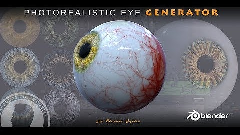 Photorealistic eye generator for Blender | Demo video