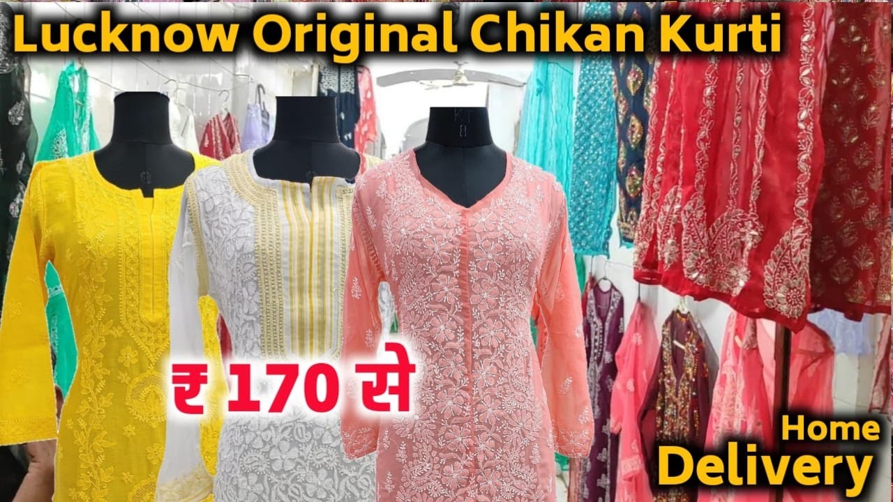 Georgette A-line Kurti – The Chikan Company