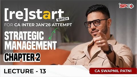 CA Intermediate Strategic Management SM Revision Lecture 13 | CA Swapnil Patni | SPC | #caintersm