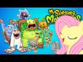 Os novos monstrinhos da fluttershy my singing monsters  luli rarity 