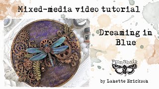 Rust Dragonfly Plaque by Lanette