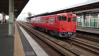 1両編成のキハ47形 鳥取駅到着