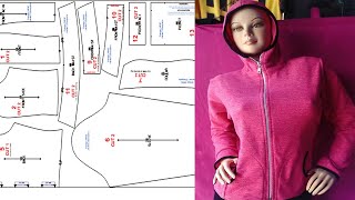 MOLDE DE CHAQUETA PARA DAMA MICRO POLAR | Tips De Confección