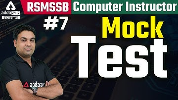 RSMSSB Computer Instructor 2022 | Live Class | Computer Mock Test | by CK Sir #7