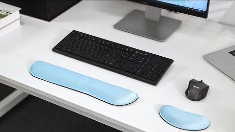 Gimars Upgrade Enlarge Silky and Superfine Fabric Gel Memory Foam Keyboard Wrist Rest Set