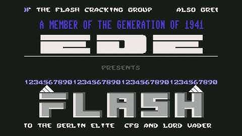Flash Cracking Group (FCG) Intro 13 ! Commodore 64 (C64)