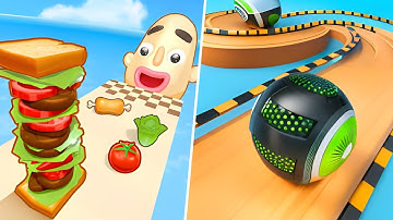 Sandwich Runner | Going Balls - All Level Gameplay Android, iOs - NEW APK UPDATE.