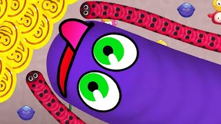 WORMSZONE.IO 001 CRAZY SLITHER SNAKE TOP 01 / Epic Worms Zone Best Gameplay! #339 screenshot 5