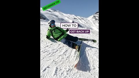 Beginner Skiing Tip | How to get back up on Skis