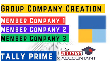 How To Create Group Company in Tally Prime | Add Member Companies in Tally Prime