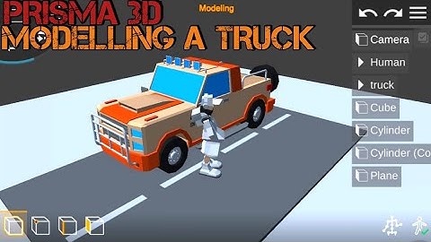 Prisma 3D : Modelling a low poly Ford truck PART 3