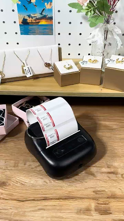 It’s so easy to use “Print Master” to DIY your jewelry price tags#diy #label #tutorial #labelprinter