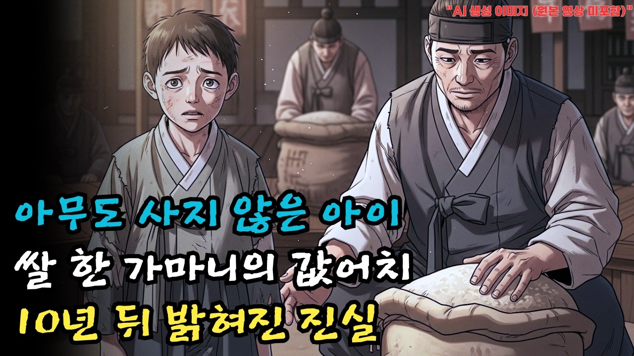 [감동적인 이야기]노비 시장에서 아무도 안 사가는 절름발이 꼬마를 쌀 한 가마니 주고 데려온 농부 | 야담 · 설화 | 오디오북