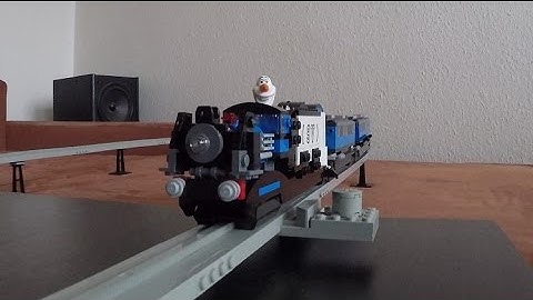 Lego Monorail Train with 4DBrix Extension Car Test run