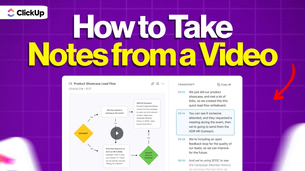 How to Take Notes from a Video Efficiently | ClickUp - YouTube