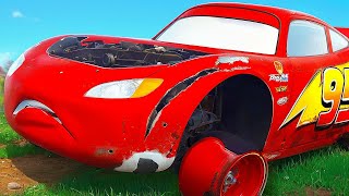 Nightmare Of A Smashed Lightning Mcqueen - Pixar Cars