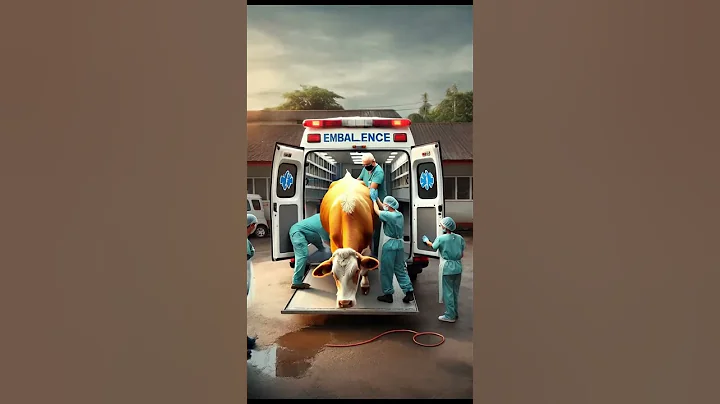 Pregnant COW Rescued by Doctors from city road #humanity  #rescueanimals #cow #veternary  #animals