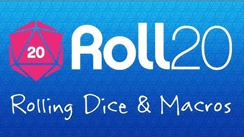 5 Roll20 Crash Course - Rolling Dice