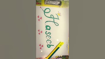 Haseeb name drawing ♥️🌈🦄💫 #shorts