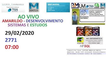 AO VIVO - 2771 - 07:00 - 29/02/2020 - WINDEV WEBDEV MOBILE - DESENVOLVIMENTO E ESTUDOS
