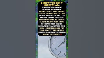 Time moves faster on mountains — Einstein was right again! #GravityTime #PhysicsFact #Shorts