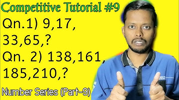 Number Series 09 | Find the missing number from the given response 9,17,33,65,? | In Hindi