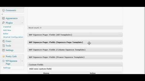 Wordpress Squeeze Page Plugin - Installation
