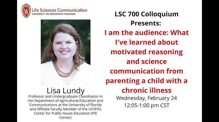 LSC Colloquium: Lisa Lundy "I am the audience: Wha...