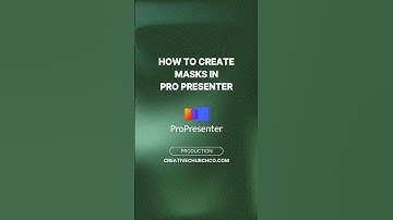 Learn how to create custom masks in ProPresenter 7! 🎥✨ #TechTips #ProPresenterTutorial #StageDesign