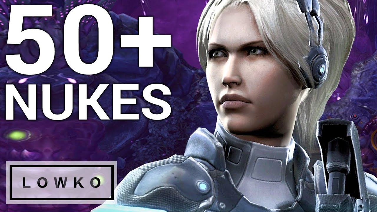 StarCraft 2: 50+ TACTICAL NUKES!