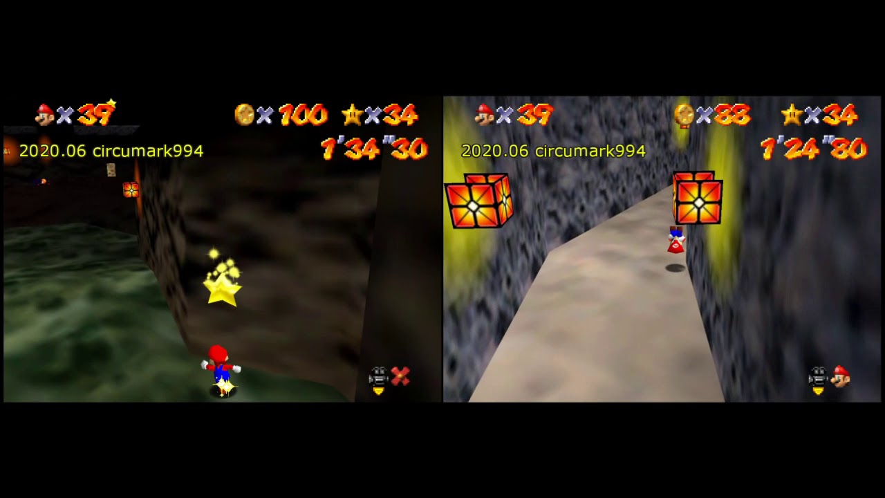 マリオ64 RTA】アイクン先 vs アイクン後！ HMC100赤を再調査してみた | スーパーマリオ64RTAインフォ