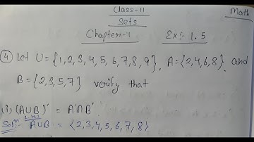 Class 11 ll Chapter Sets Ex :-1.5 ll Question no.4 Answer.
