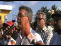 Comunidades de Montecristi realizan viacrucis reclamando agua, luz y carretera