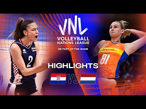 🇭🇷 CRO vs. 🇳🇱 NED - Highlights Week 3 | Women's VNL 2023