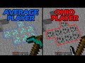 How average player and ohio player play minecraft