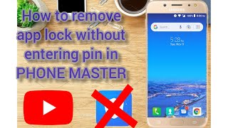 How to remove app lock without entering password in phone master screenshot 5