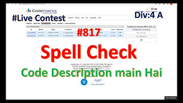 Spell Check || Codeforce || Div-4 || Solution Explain