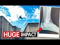 The roof gap that broke my foot parkour