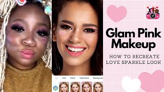 Soft Glam Pink Makeup Tutorial | YouCam Makeup screenshot 1