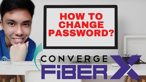 HOW TO CHANGE WIFI PASSWORD OF CONVERGE FIBER X? | FAST INTERNET CONNECTION