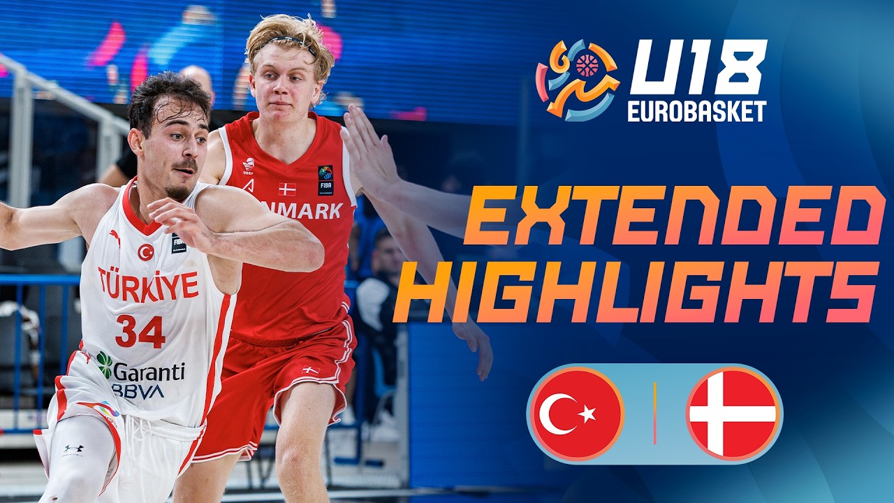 Group Phase: Türkiye 🇹🇷 vs Denmark 🇩🇰 | Extended Highlights | FIBA U18 EuroBasket 2026