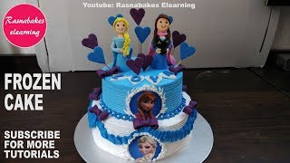 Frozen cake:frozen birthday cake decorations:frozen theme design by
rasna @ rasnabakes subscribe to our channel follow the link http...