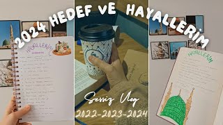 2024 HEDEF ve HAYALLERİM //dini plan/ plan nasıl yapılmaz 🥲 Sürdürülebilir plan yapmak//Sessiz Vlog