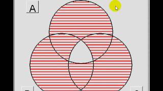 Operaciones con conjuntos en diagramas de Venn