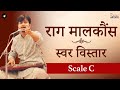 Learn how to do swar vistaar and palta riyaaz in raag malkauns  part 2  scale c hindustanimusic