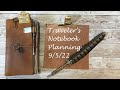 Travelers Notebook Planning/Bujo 9th May 2022