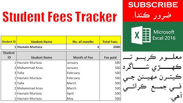 Student Fees Tracker