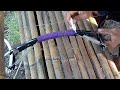 how to make bow bowfishing using bicycle wheel | crossbow fishing